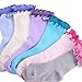 Naartjie Girls Double Ruffle Fashion Cotton Short Crew Socks 6 Pairs Pack