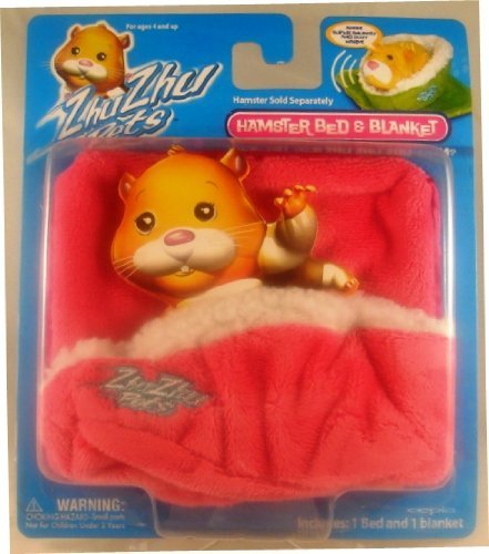 Zhu Zhu Pets Hamster Blanket and Bed - Pink:Zhu Zhu Pets Hamster Blanket and Bed - Pink Images
