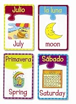 Learning Resources English/Spanish Puzzle Cards Calendar Seasons and Weather, Set Of 20