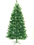 7.5' Emerald Green Pre-Lit Laser Tinsel Artificial Christmas Tree - Green Lights