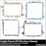 Photoshop Brushes - Ledger Frames No. 03 Brushes and Stamps