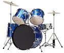 Bridgecraft 5 Pc Drum Set with Cymbals - Blue