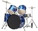 Musical Instruments : Bridgecraft 5 Pc Drum Set with Cymbals - Blue