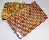 Gourmet Food : Scott's Cakes 1 lb. Almond Brittle in a Christmas Plaid Box
