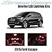 XtremeVision Ford Escape 2015+ (3 Pieces) Red Premium Interior LED Kit Package + Installation Tool