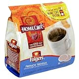 Folgers Home Cafe Coffee Pods, French Vanilla, 16-Count Packages (Pack of 6)