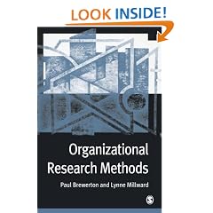 Organizational Research Methods: A Guide for Students and Researchers