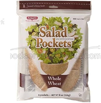 Kangaroo Pita Pocket, Wheat, 8 Ounce (Pack of 12)