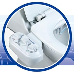 Luxe Bidet MB320 Double Nozzle Fresh and Warm Water Spray Bidet Toilet Seat Attachment