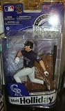 McFarlane Toys MLB Sports Picks 2011 Elite Series Action Figure Matt Holliday (Colorado Rockies) Purple Jersey Silver Collector Level Chase
