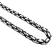 Mechanic Style Stainless Steel Mens Necklace Chain (Silver Black)