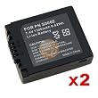 2x CGR-S006A Battery for Panasonic DMC-FZ50 FZ7 FZ30 FZ28