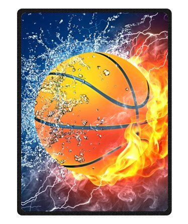 Basketball Never Stops Fleece Plush Blanket 58