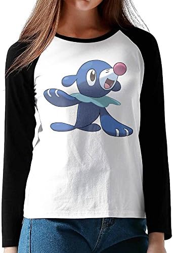 Lady Pokemon Sun And Moon Popplio Cotton Long Sleeve Raglan Tee Large