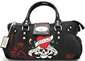 Ed Hardy Diddy Canvas & Leather Large Handbag - Black