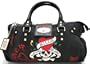 Ed Hardy Diddy Canvas & Leather Large Handbag - Black