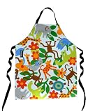 Mimi the Sardine Coated Organic Cotton Child's Apron, Jungle