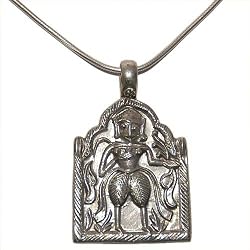 Sterling Silver Pendant with Chain Handmade Jewelry 2.5 inches (pndt501a)