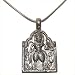 Sterling Silver Pendant with Chain Handmade Jewelry 2.5 inches (pndt501a)