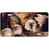 6205-Lakota Twilight-Indian License Plate Car Auto Novelty Front Tag by David Behrens... 