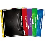 Mead Trapper Keeper Tabbed Dividers with Snapper Trapper, Assorted Colors, 5 Pack (37002)