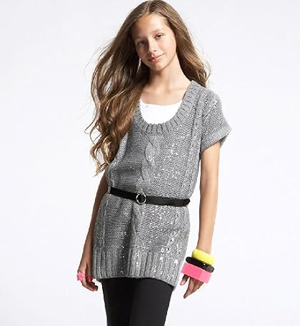Girls Limited Knitted Scoop Neck Jumper with Belt Girls Limited Knitted Scoop Neck Jumper with Belt