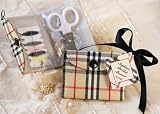 Sew Perfect Plaid Sewing Kit (Set of 6) - Baby Shower Gifts & Wedding Favors