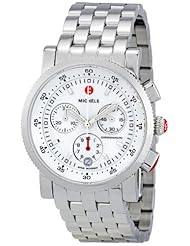 MICHELE Womens MWW01C000021 Sport Sail Analog Display Swiss Quartz Silver Watch
