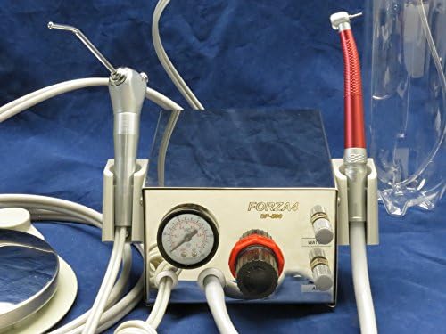 Dental Portable Turbine Unit Work Air Compressor 3 Way Syringe Handpiece 2 Holes FORZA4