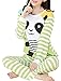VENTELAN Women Pajamas Cute Christmas Bear Sleepwear Long Sleeve Stripes Loungewear