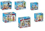 Playmobil 4324 - 4329 Le École avec Gymnase Set Deluxe