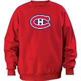 Montreal Canadiens Majestic Athletic Red Tek Patch Crewneck Sweatshirt
