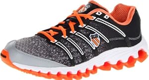 K-Swiss Men's Tubes 100 Running Shoe,Orange/Bright Yellow/Black,9 M US