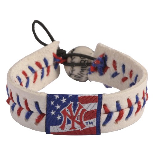 MLB New York Yankees Stars and Stripes Baseball Bracelet