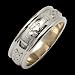 Gents Wide Corrib Claddagh Wedding Band - Made in Ireland