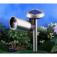 Solar Stainless Spotlight Adjustable Spot Lawn Light (Set of 4)