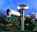- 	 Solar Stainless Spotlight Adjustable Spot Lawn Light (Set of 8)
