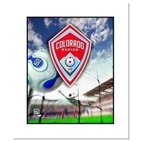 Colorado Rapids MLS Soccer Team Logo Double Matted 8x10 Photograph