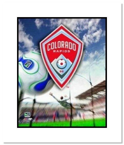 Colorado Rapids MLS Soccer Team Logo Double Matted 8x10 Photograph