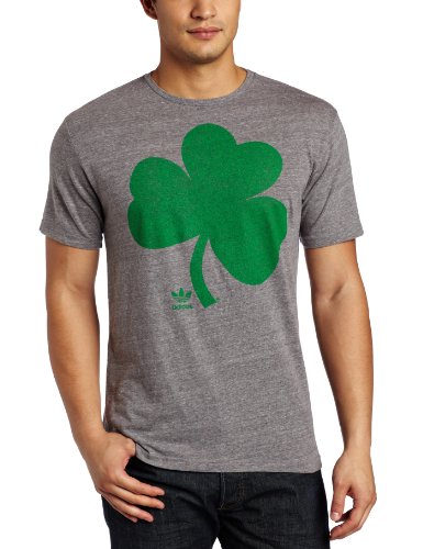 NCAA Men's Notre Dame Fighting Irish Worn Shamrock Tee Shirt (Grey, Large)