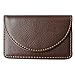 KINGFOM PU Leather Business Card Holder Name Card Case Credit Card Wallet Universal Card Holder with Magnetic Shut Brown(Hold 25 pcs of cards)