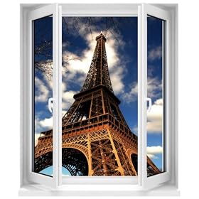 Sticker Trompe l oeil Fenetre 80x100cm F515