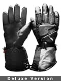 DELUXE TYPE : Warmthru G4 Rechargeable Fingerheater Gloves with TWO heat elements. We will supply either EU, USA, UK charger. BIKE, SKI, WALK, CLIMB. They're HOT, HOT, HOT!