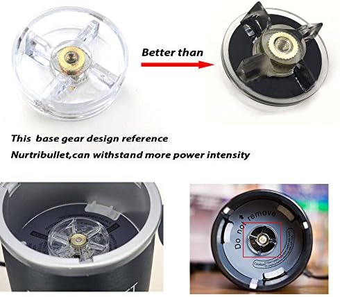3 Replacement Base Gear Plus 2 Replacement Blade Gear Combo for the Magic Bullet Juicer Blender MB1001B