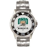 Ohio Bobcats Suntime Competitor Game Day Steel Band Watch - NCAA College Athletics