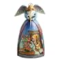 Jim Shore Heartwood Creek Angel with Nativity Scene Figurine, 10.5 Inch