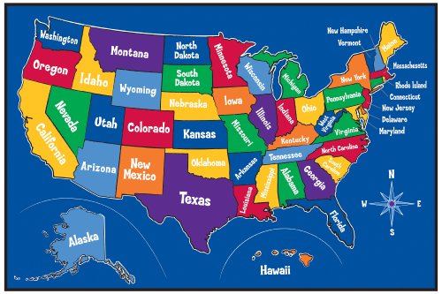 Learning Carpets US Map Carpet LC 201-image