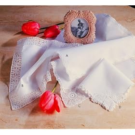 Fine Crochet and Venice Lace Handkerchiefs
