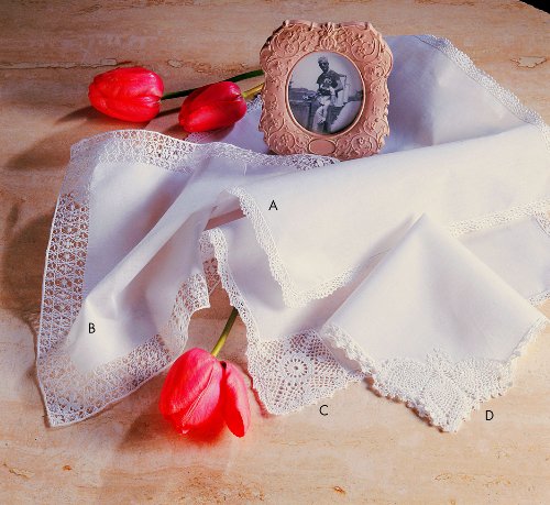 Fine Crochet and Venice Lace Handkerchiefs under The Apparel Store