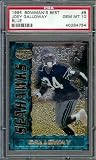 1995 Bowmans Best Joey Galloway Rookie PSA 10 Professionally Graded Seattle Seahawks Football Card - Mint Condition - Shipped In Protective ScrewDown Case!